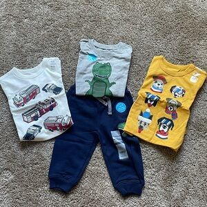 Little boy clothes (3 long sleeves and a pair of joggers)